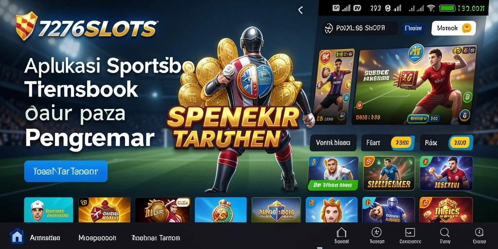 Tampilan utama gameplay 7276SLOTS yang menampilkan taruhan olahraga.