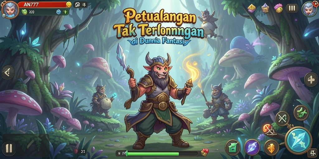 Tangkapan layar AN777 menampilkan aksi gameplay petualangan yang seru.