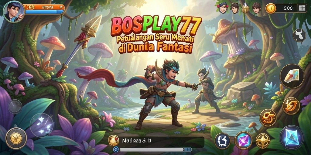 Tampilan menarik dari gameplay <strong>BOSPLAY77</strong> dengan karakter dan lokasi yang memukau.