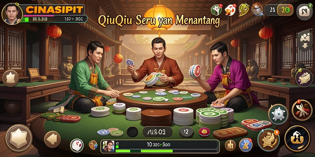 Tangkapan layar gameplay QiuQiu yang seru dan menarik.