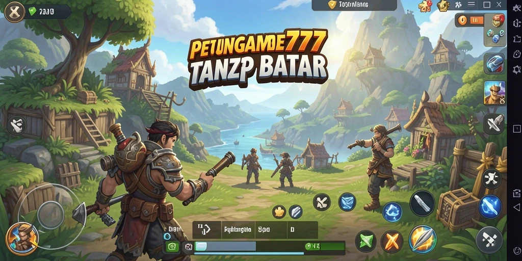 Tangkapan layar gameplay FUNGAME777 yang menampilkan dunia terbuka yang menakjubkan.