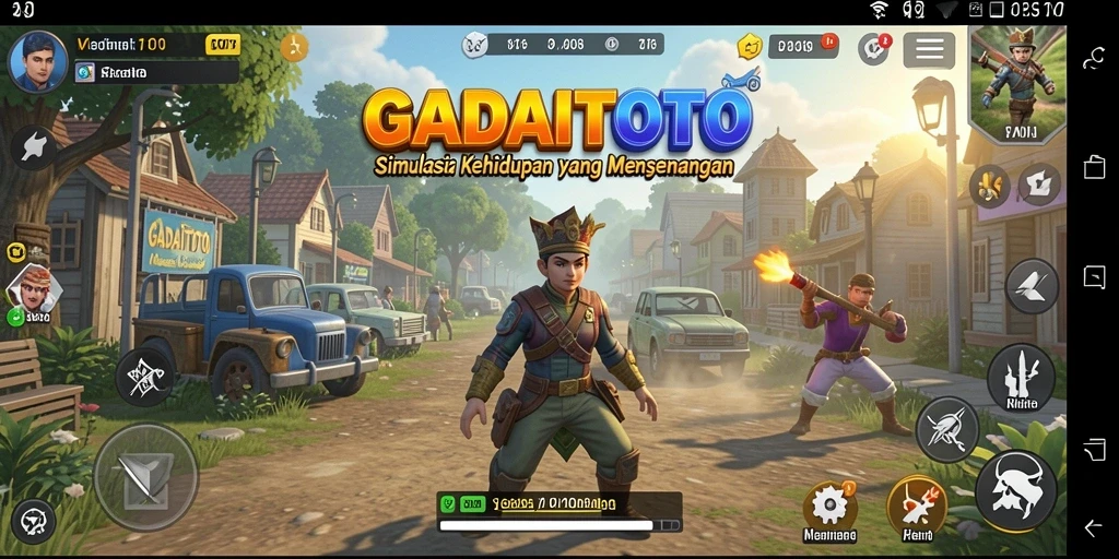 Tampilan gameplay GADAITOTO yang menampilkan aktivitas menarik dan interaksi sosial.