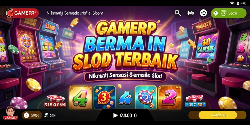 Tampilan gameplay Slot yang mendebarkan di GAMERP.