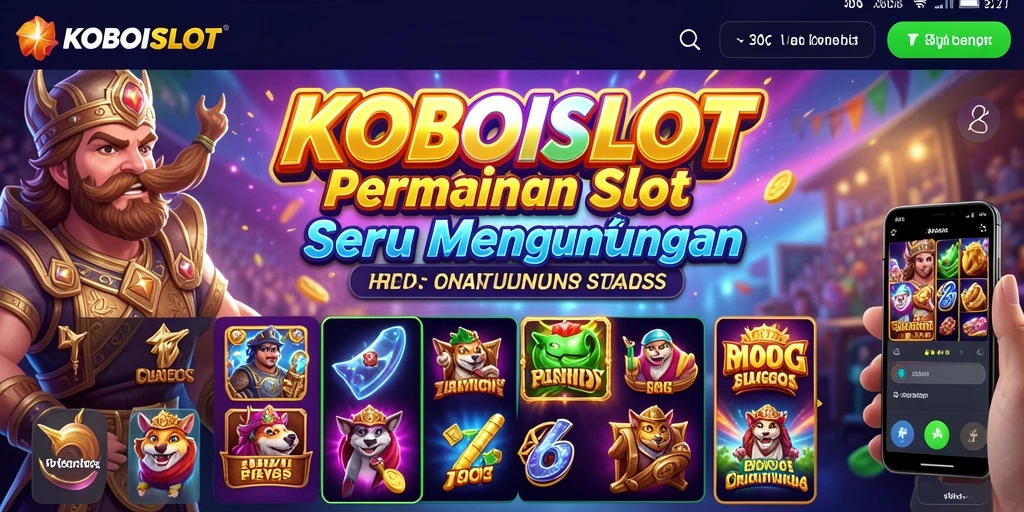Screenshot KOBOISLOT menampilkan gameplay Slot yang mendebarkan.