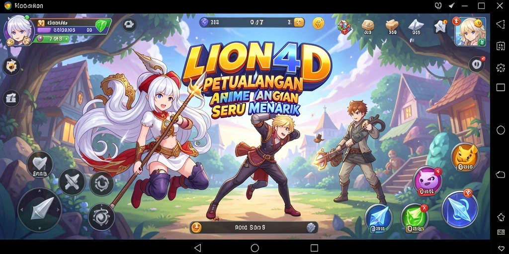Tampilan screenshot gameplay yang menampilkan aksi seru di LION4D.