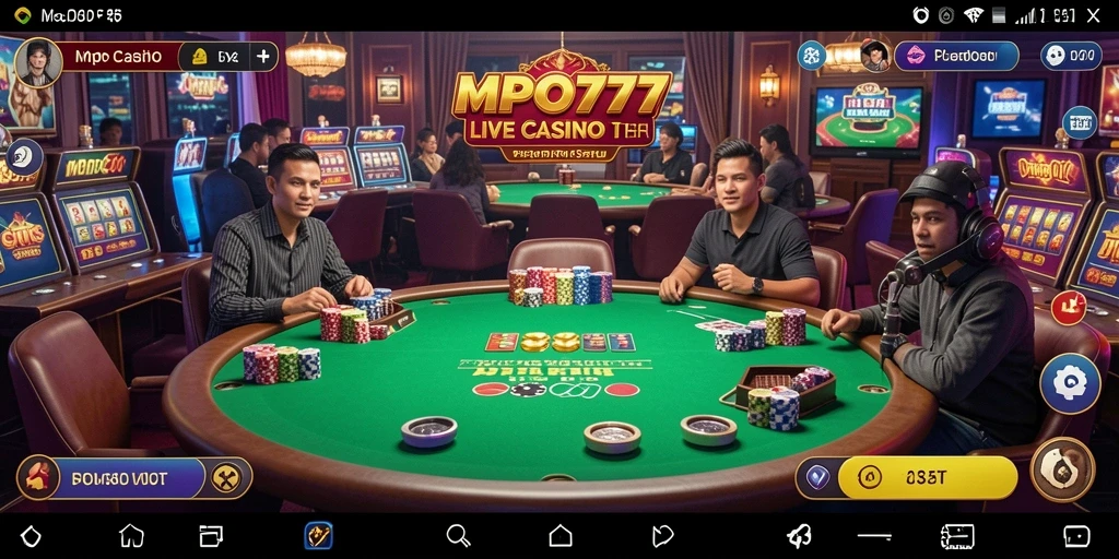 Tampilan gameplay MPO777 yang menarik di Live Casino.