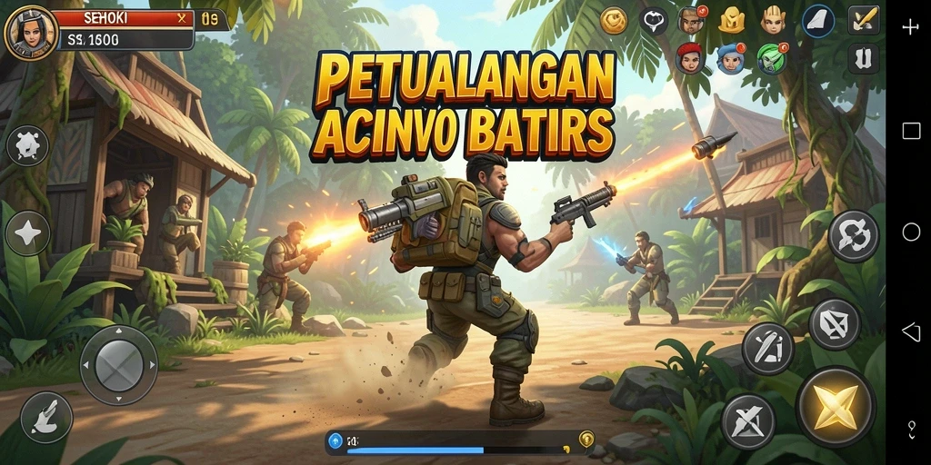 Tampilan gameplay SEHOKI dengan pertempuran menegangkan.