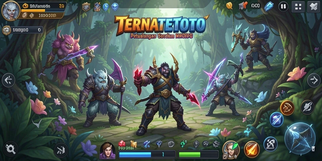 Screenshot gameplay TERNATETOTO yang menampilkan aksi seru di dunia MMORPG.